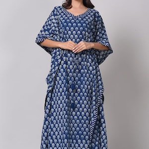 Summer Kaftan	Handmade Kaftan	Resort Wear Dress	Kaftan Robe	Beach Cover Up	Cotton Caftan	Block Print Caftan	Bikini Cover Caftan	Swim Wear Clothing	Night Maxi Gown	Free Size Caftan	Unisex Bathrobe Top	Long Short Caftan