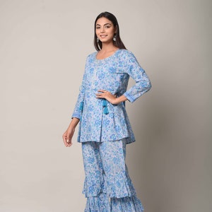 Sharara Dress Set | Indian Salwar Kameez | Women’s Party Wear Outfit | Free Shipping