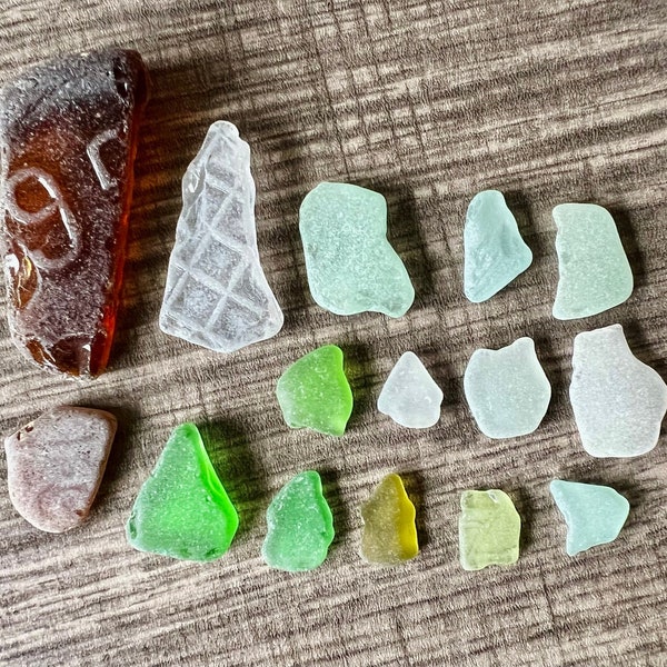 Michigan Great Lakes Seaglass Assorted Mix 11 Pieces