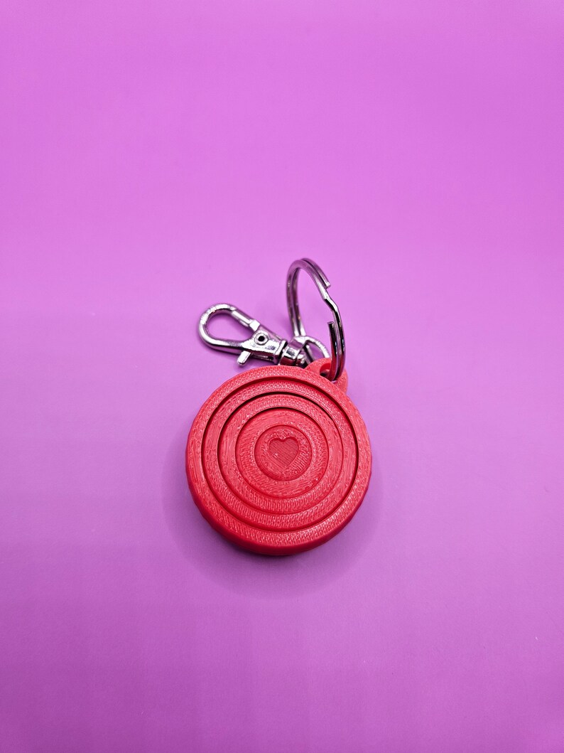 Keychain Fidget Spinner Gyroscope 3d Printed ADHD, ADD, Anxiety