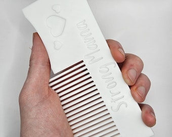 Birthing Comb With Affirmation - Doula - Natural Birthing Comb - Pain Management