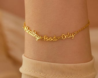 Custom Name Bracelet, Multiple Name Bracelet, Personalized Family Name Bracelet, Dainty Name Jewelry, Mothers Day Gift For Her, Gift For Mom
