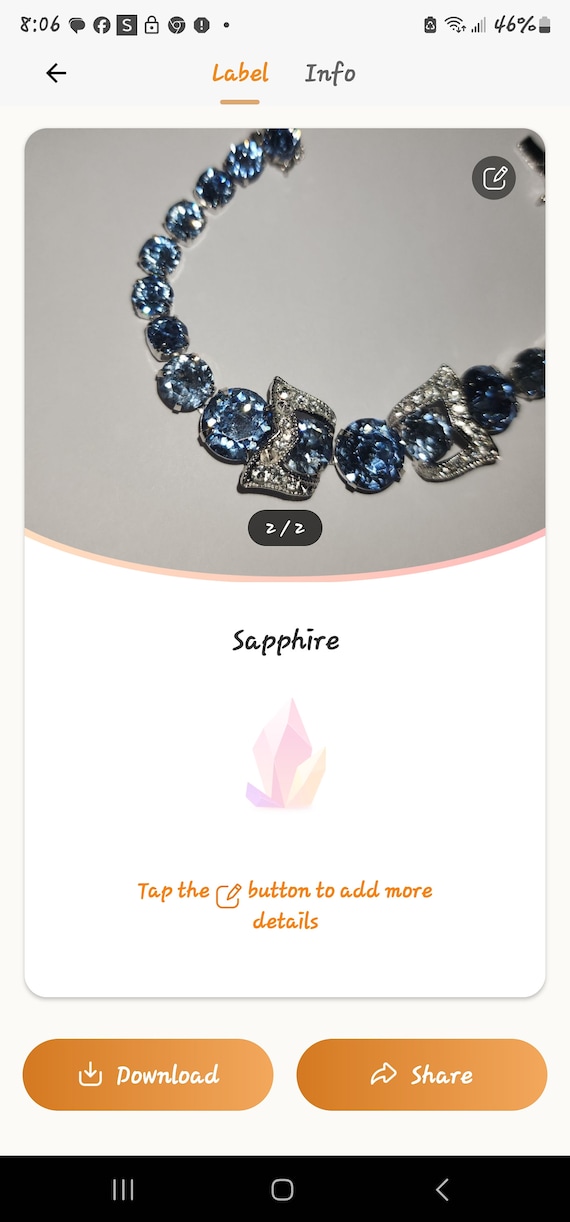 Sapphire bow bracelet