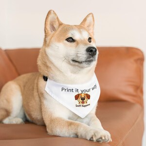 PERSONALIZE! Cute Pet Bandana Collar for Dogs, Funny Dog Accessories, Sniff Happens Pet Wear, Dog Gifts, Pet Fashion