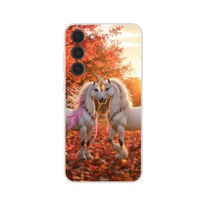 Whimsical Unicorn Flexi Case for Samsung Galaxy - Transparent, Durable & Stylish