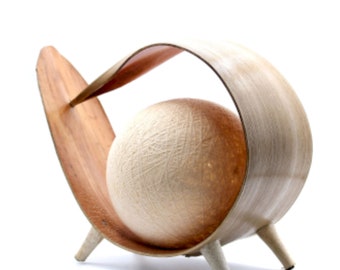 Natural Coconut Lamp - Natural Loop | Handcrafted Eco-Friendly Lighting with Rustic Charm