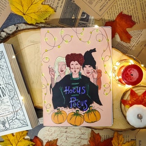 Cuaderno hecho a mano de Hocus Pocus