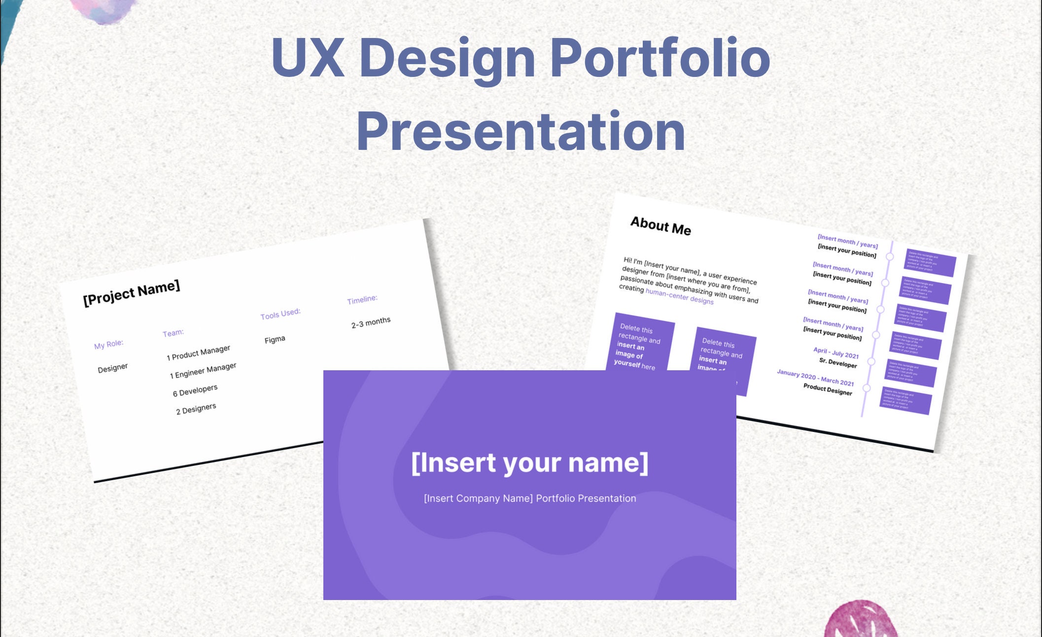 UX Design Portfolio Presentation Template For Interviews Etsy ux-design-portfolio-presentation-template-for-interviews-etsy