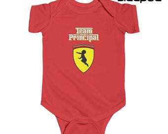 Der Baby-Teamchef – Ferrari-inspirierter Babybody