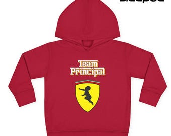 The Baby Team Principal – Ferrari-Inspired Toddler Hoodie