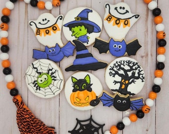 Halloween Cookies, Witch Cookies, Trick or Treat - 1 Doz