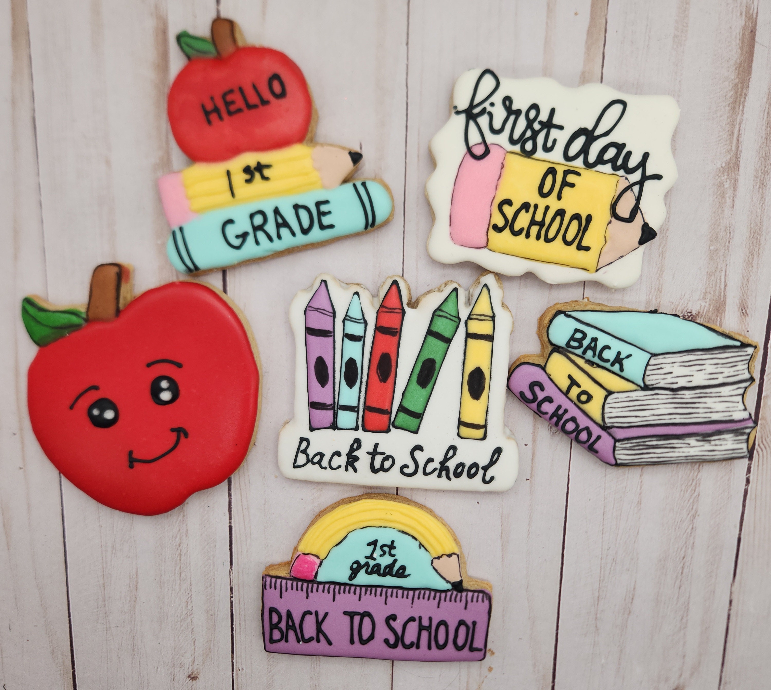 Back to School Cookies, School Days, School Party Favors - Etsy