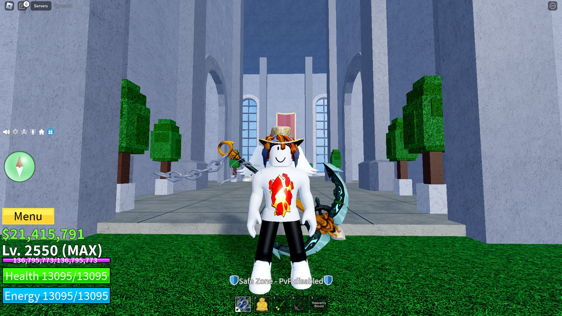 Bloxfruits Level 2550 Dough Fully Awakened Godhuman CDK 