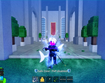 Blox Fruit Account Lv:2550Max, Full Gear Awaken Ghoul Race V4, Godhuman, Dragon Fruit, CDK, Soul Guitar