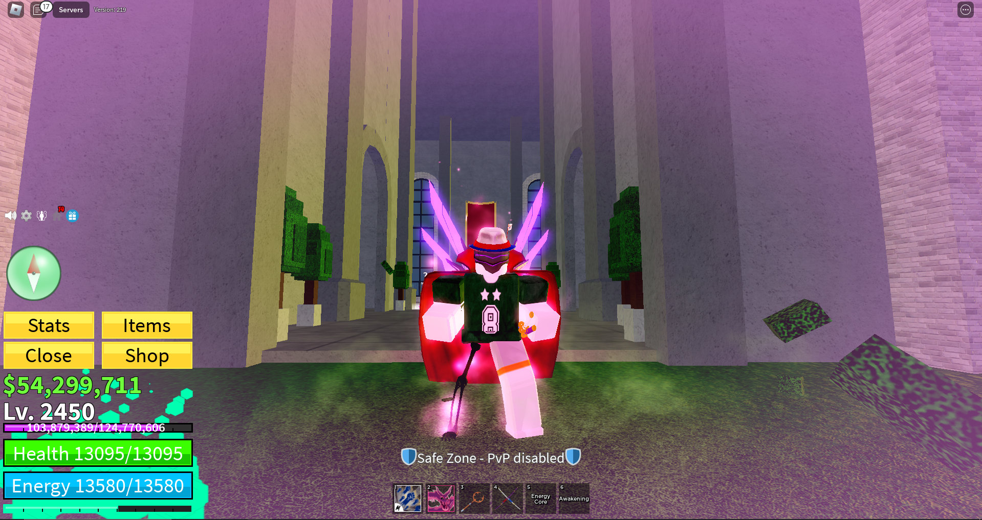 Blox Fruit Account Lv:2450Max, Awaken Dark, GodHuman, Hallow scythe, Soul Guitar, Unverified Account