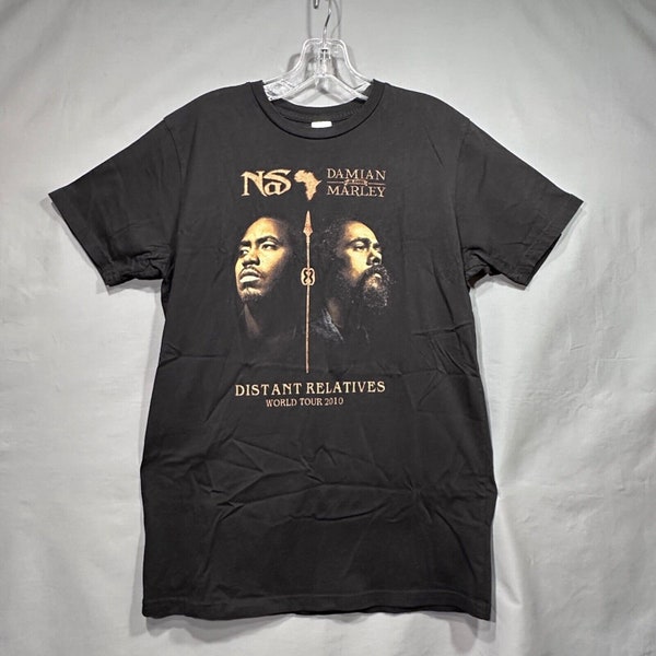Damian Marley Tour T-Shirt 2010 Nas Rap Distant Relatives Rare Vintage