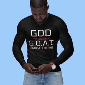 Dios, el G.O.A.T. original SVG - SVG cristiano - El mejor de todos los tiempos - Regalo para él - Regalo para ella - Día del Padre - Solo para artesanos