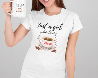 For Crafters Only - Sublimation/DTF - Digital Download Only - Girl Who Loves Jesus And Her Coffee