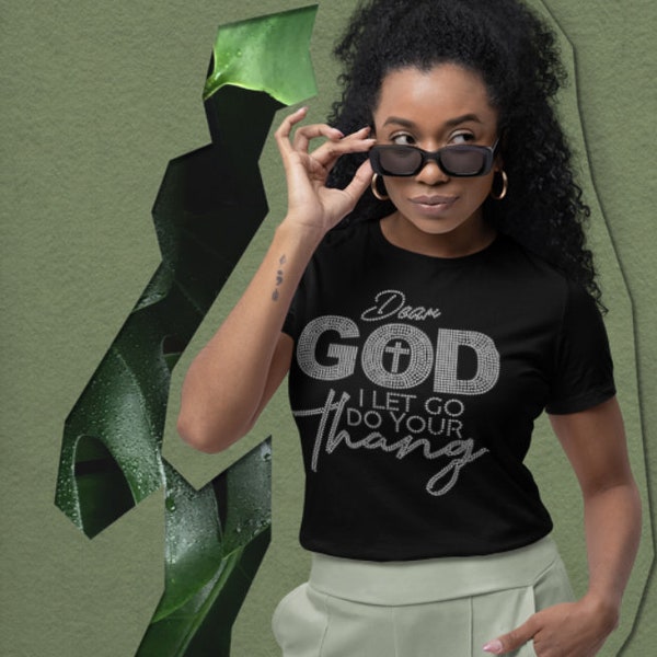 Christian SVG Template, Rhinestone Digital, Dear God I Let Go Design, Do Your Thang Rhinestone - For Crafters Only