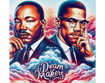 Dream Makers African Art Design | African American Artwork | African American Print | Black History Abstract Black Art