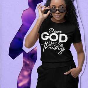 Dear God Vinyl Temple, modello digitale cristiano - Christian SVG - Dear God Do Your Thang Christian Template - Solo per artigiani