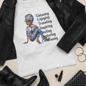 Funny SVG - Retirement SVG - DTF Template - Retired Acronym - Retired  Template - For Crafters Only