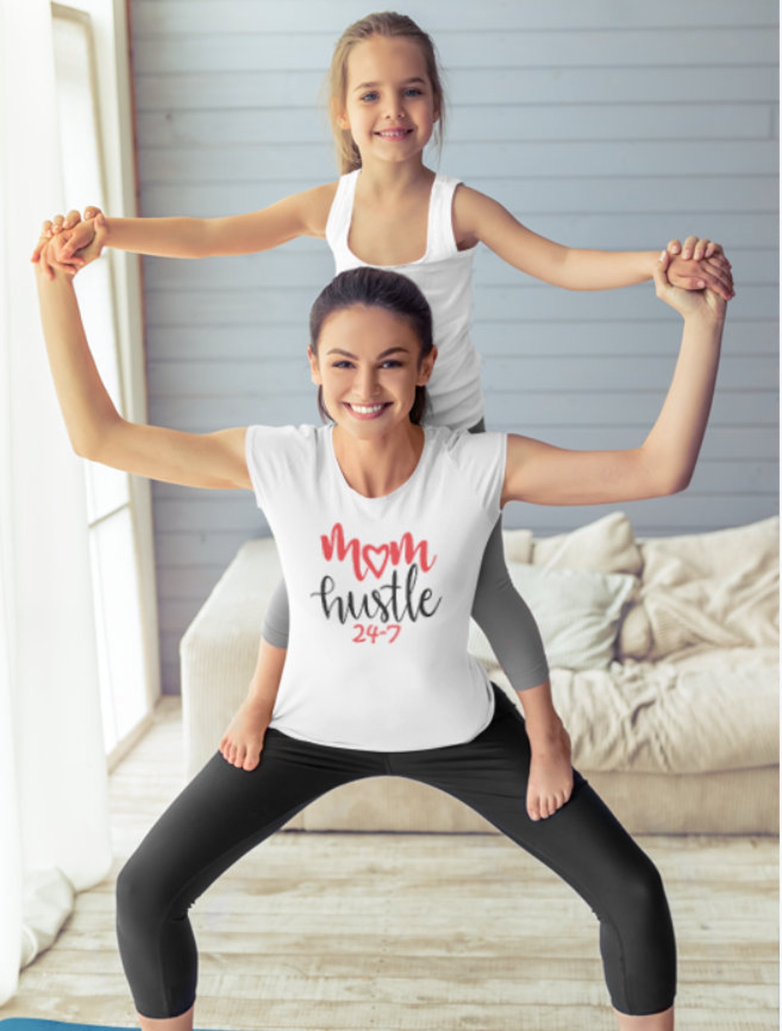 Mom Hustle 24-7 Mom SVG Mother's Day Gift Mama 24/7 Best Mom Ever Gift ...