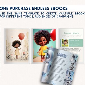 Kids Ebook Canva Template | 75-Page Editable Children's Book | Digital Download for Content Creators image 6