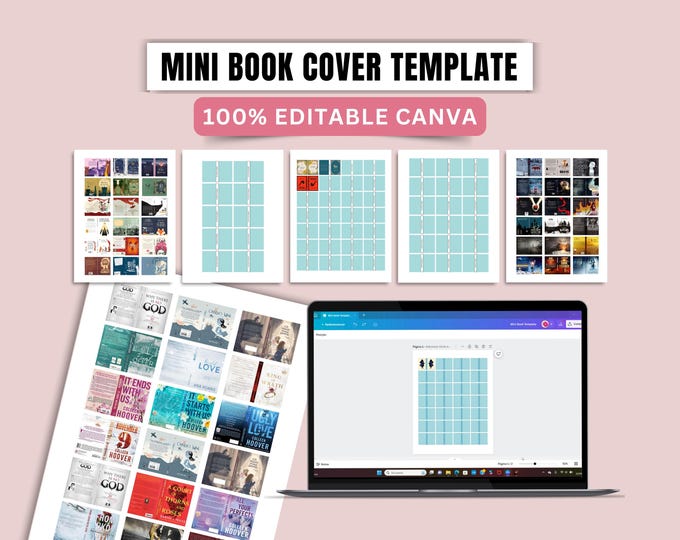 how to make miniature book covers on canva
