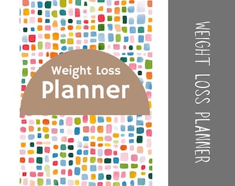 Printable Weight Loss Planner | 32-Page Fitness & Diet Tracker Bundle | Meal Planner, Workout Log, Habit Tracker | Instant Download