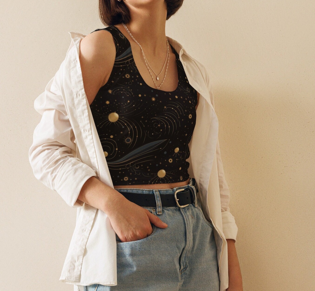 Zip Collar Top - Celestial main image 0