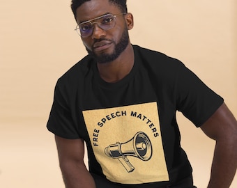 Free Speech Matters T-Shirt: First Amendment Graphic Tee