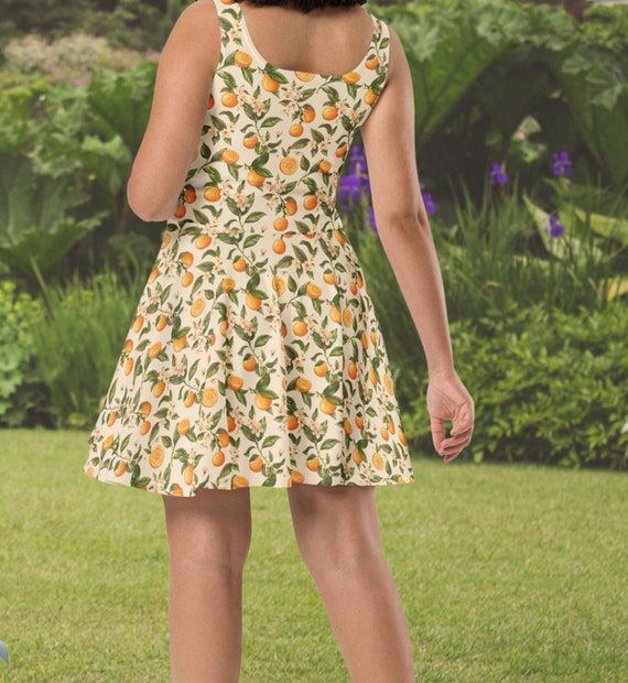 orange spring dress Silk / Stirrup weekends away Orange Cotton Poplin A-Line Detachable