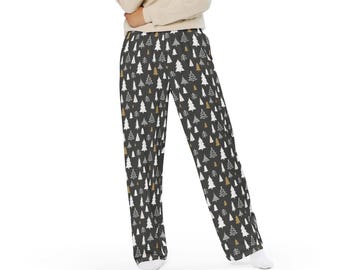 Pantalons de détente pour Noël, Pantalons de pyjama des Fêtes, Pantalons de survêtement confortables, Cadeau de Noël, Sapins de Noël, Pantalons de Noël