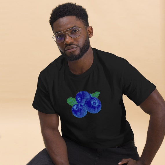 Blueberry Graphic T-shirt: Unisex Cotton Tee - Etsy