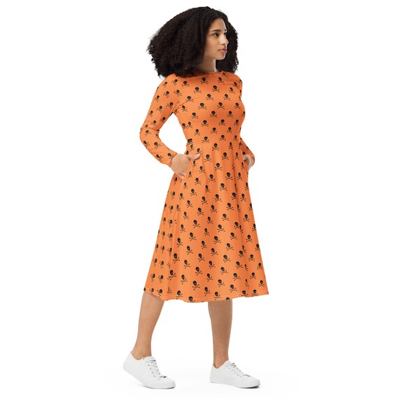 midi halloween dresses for women Amazon.com: For G and PL Women's Halloween A-Line Short Sleeves Printed Costume  Outfits Cute Swing Dress Checker Pumpkin S : Clothing, Shoes & Jewelry