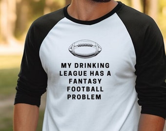 Fantasy Football Unisex 3/4 Sleeve Tee, Funny Football Shirt, Fall Fashion, Gift for Football Lovers