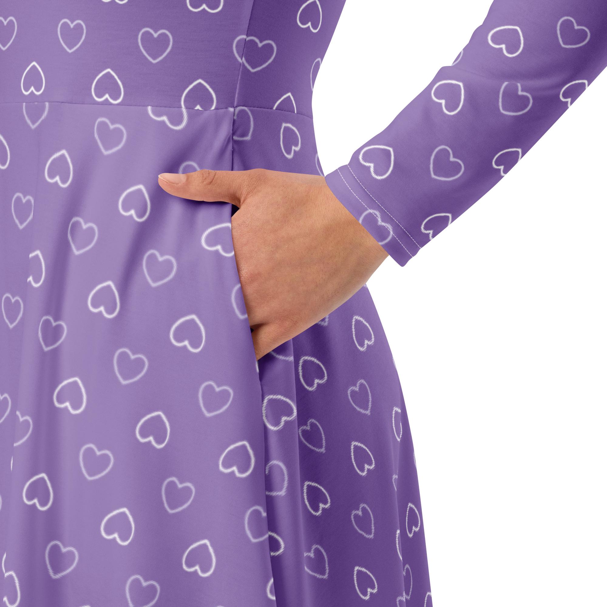 ワンピース Uhr Heart Mom Dress 5-6y purple uhr heart mom dress パープル purple 5-6y