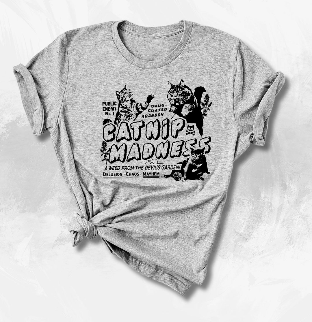 Funny Cat Shirts for Women Men Catnip Madness Cute Cat Shirts Etsy