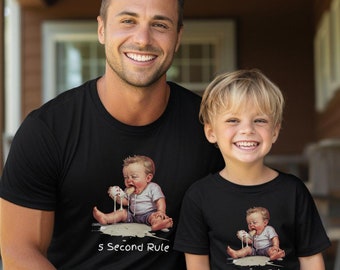 5 Second Rule T-Shirt, Foodie Matching Shirt, Unisex