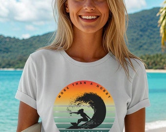 Surfer Girl Bella Canvas Tee – Retro Beach Life Shirt