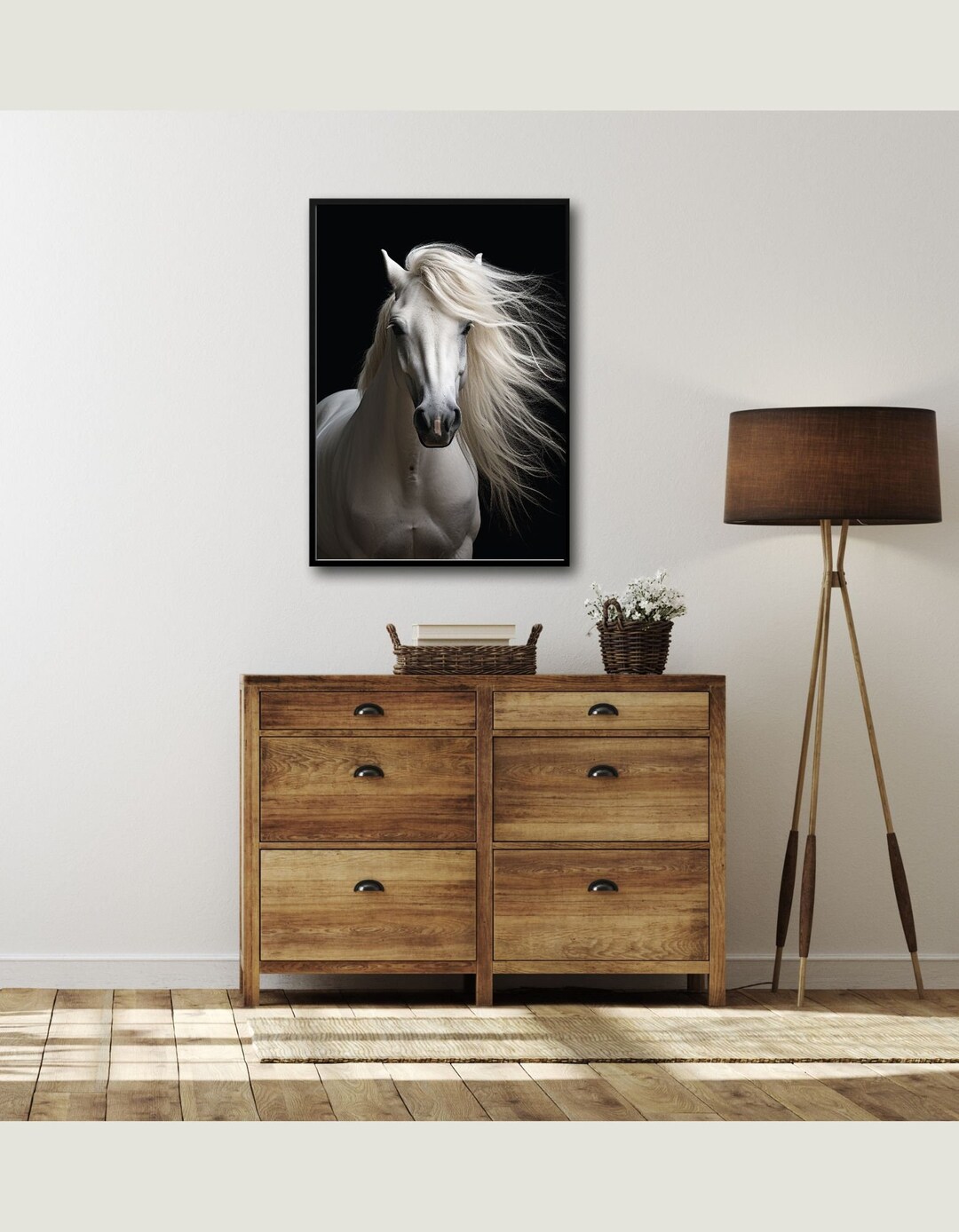 Printable Art Horse Wall Art, Unique Abstract Art, Modern Wall Decor