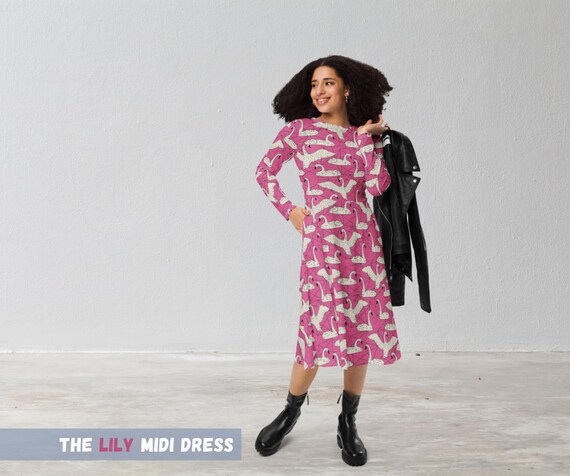 lily long sleeve midi dress Buy Boden Blue Lily Long Sleeve Midi Dress from Next USA