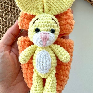 Crochet pattern Easter Bunny in carrot, chick, budgie and Turtle in egg, bee in beehive Amigurumi plushie crochet patterns English Pdf zdjęcie 7