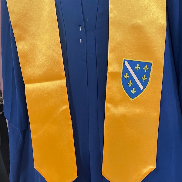 Croatian Croatia Flag Graduation Stole Shawl Study For Abroad Student