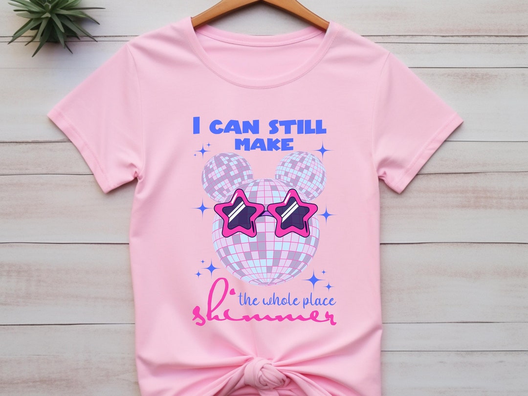 Shimmer Mouse Disco Ball Shirt, Retro Make the Place Shimmer Shirt, Im