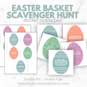 Easter Scavenger Hunt Easter Basket Hunt for Kids Indoor Outdoor Easter Scavenger Hunt Easter Basket Hunt for Kids Indoor Outdoor