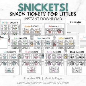 Snack Tickets | Snickets | Snack Solution for Kids | Home Management Solution