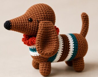Dachshund Amigurumi Crochet Pattern