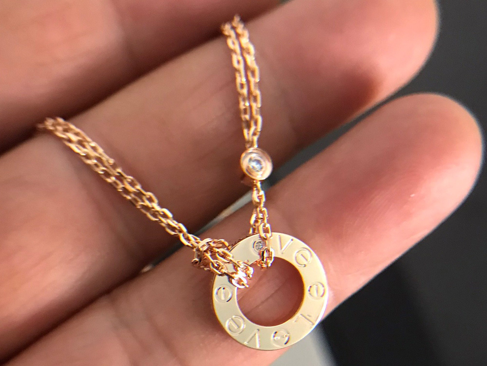 Cartier Love Necklace - Etsy Canada